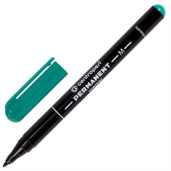 Маркер перманентный CENTROPEN 2846, ЗЕЛЕНЫЙ тонкий наконечник, 1 мм, 628469410 - фото 15120827