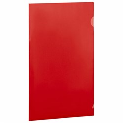 Папка-уголок прозрачная А4 BRAUBERG UNIVERSAL, красная, 0,10 мм, 273047 - фото 15135273