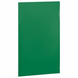 Папка-уголок жесткая прозрачная А4 BRAUBERG UNIVERSAL, зеленая, 0,15 мм, 273053 - фото 15135279