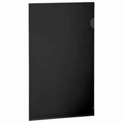 Папка-уголок жесткая непрозрачная А4 BRAUBERG UNIVERSAL, черная, 0,18 мм, 273056 - фото 15135282
