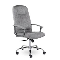 Кресло офисное "Бостон", CH-277, хром, ткань, серый (M-02) - фото 15140277