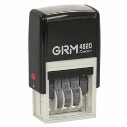 Датер-мини месяц буквами, оттиск 22х4 мм синий, GRM 4820, 124361131 - фото 15160403