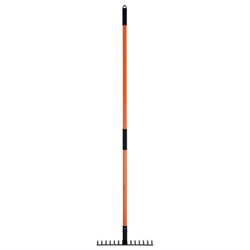 Грабли 14 зубьев стальные 35х10 см, ОБЩАЯ ДЛИНА 150 см, черенок стекловолокно, RABBITEX (РАББИТЕКС) "FIBERGLASS", 700494 - фото 15163570