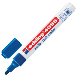 Маркер меловой EDDING 4095, 2-3 мм, СИНИЙ, влагостираемый, для гладких поверхностей, E-4095/3 - фото 15169885