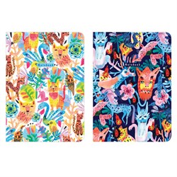 Тетради 60 л. в точку обложка SoftTouch, НАБОР 2 шт., бежевая бумага 70 г/м2, сшивка, B5 (179х250 мм), NIGHT/DAY, BRAUBERG, 403830 - фото 15175305