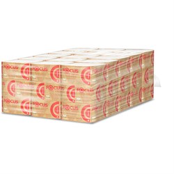 Полотенца бумажные 200 шт., FOCUS (Система H3) Premium, 2-слойные, белые, КОМПЛЕКТ 15 пачек, 23х23 см, V-сложение, 5083739 - фото 15177060