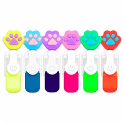 Набор текстовыделителей с топперами 6 ЦВЕТОВ НЕОН, "ЛАПКИ", линия 1-4 мм, FUNSTER (ФАНСТЕР), 152645 - фото 15178735