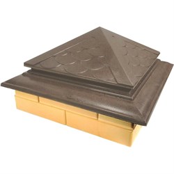 Колпак на столб забора ООО ТК "ТИТАН" Тетто Элит Чешуя - фото 15191237