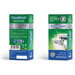 Таблетки для очистки пмм и стиральных машин Clean&Fresh Cd1m6 - фото 15202593