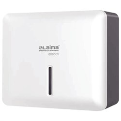 Диспенсер для полотенец LAIMA PROFESSIONAL SUPER (Система H2), Z-сложения, ABS-пластик, белый, 609505 - фото 15234985