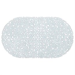 Коврик для ванны противоскользящий 69х39 см, "Капли", овальный, прозрачный, ПВХ, PRIMILA (ПРИМИЛА), 700375 - фото 15247184