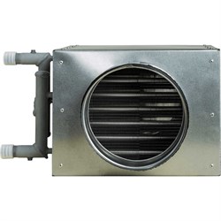 Круглый канальный водяной воздухонагреватель Waer DRW 200/2 - фото 15262608