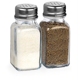 Набор для специй 2х80 мл, CLASSIC, солонка + перечница, стекло/сталь, WEGLA (ВЕГЛА), 700226 - фото 15264207