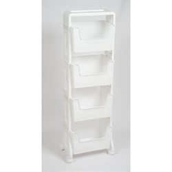 Напольная четырехярусная этажерка Violet Лофт - фото 15267552