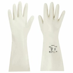 Перчатки нитриловые КЩС, EXTRA STRONG, химически устойчивые, белые, размер 7-7,5, S (малый), RABBITEX (РАББИТЕКС), 700914 - фото 15270999