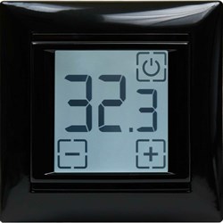 Сенсорный встраиваемый термостат SpyHeat SDF-419B (черный) - фото 15307082