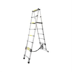 Телескопическая алюминиевая двухсекционная лестница-стремянка Forsage F-UP320-2 - фото 15313745
