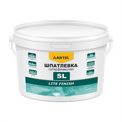 Суперфинишная шпатлевка Artel SL Lite Finish ведро, 18 кг - фото 15373516