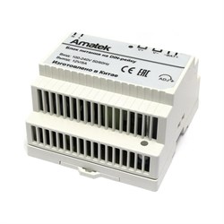 Резервированный стабилизированный блок питания Amatek AP-DU12/50DIN - фото 15555612