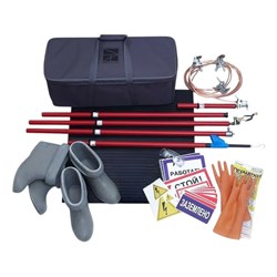 Комплект средств защиты в электроустановках свыше 1000В Электро Трейд КСЗ-2Э - фото 15629462