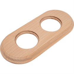 Деревянная двухместная рамка для скрытой установки Мезонинъ лахта сенатъ - фото 15759516