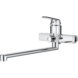 Полимерный универсальный смеситель для ванны OneLife P02-211cr - фото 15783204