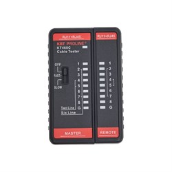 Кабельный lan-тестер КВТ KT 468С PROLINE - фото 15788109