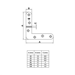 Плоский уголок Amig 943 - фото 15801226
