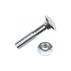 Мебельный оцинкованный болт Zitar DIN603 М6х80 (6 шт.) - фото 15834466