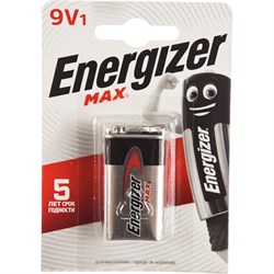 Батарейка Energizer Maximum 6LR61 9В бл/1 щелочная - фото 15843310