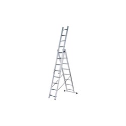 Трехсекционная алюминиевая усиленная лестница FIT 65438 - фото 15851308