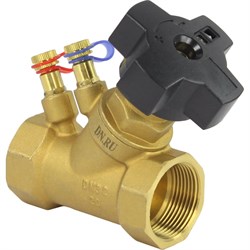 Латунный муфтовый балансировочный клапан DN.ru КБЛР-032-16 - фото 15851410