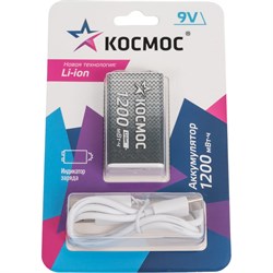 Аккумулятор Космос KOCLi9V1200mAh1BL - фото 15858247