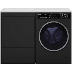 Напольная тумба под стиральную машину Brevita GRAFIT-60 - фото 15889205