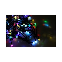 Гирлянда Neon-Night мультишарики d=17,5мм, d=23мм, d=17,5мм, d=45мм 10м черный ПВХ, 80LED RGB - фото 15923463