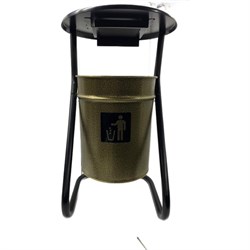 Металлическая уличная урна ПРОФМЕТСТИЛЬ 607 - фото 15950170