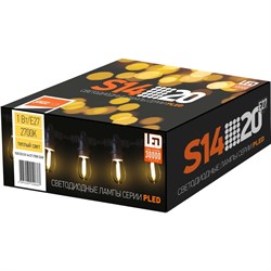 Филаментная светодиодная лампа Jazzway PLED-ECO-S14 - фото 15962750