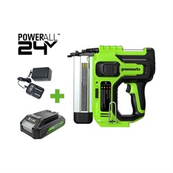 Бесщеточный нейлер GreenWorks GD24BN - фото 15972110