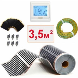 Пленочный электрический теплый пол ТеплоСофт 3,5м.кв./сенс - фото 15974376