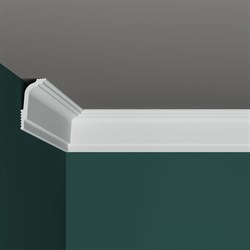 Потолочный плинтус для натяжных потолков ПраймДекор XPS профиль R-70 длина 2м - фото 15988284