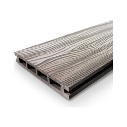 Шовная пустотелая брашированная террасная доска Groentec ДПК TDEBW3D - фото 16017204