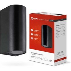 Уличный двусторонний светильник IN HOME нбу rondo-2хgu10-bl - фото 16053480