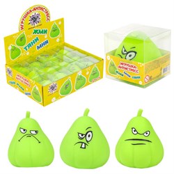 Игрушка-антистресс "ГРУША-ЗЛЮКА", 9х7 см, ассорти, 3 вида, дисплей, JOLLY JOT (ДЖОЛЛИ ДЖОТ), 665790 - фото 16092109