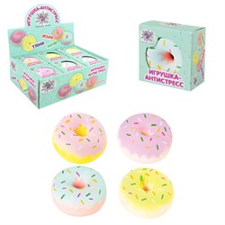 Игрушка-антистресс "ПОНЧИК", 8 см, ассорти, 4 цвета, дисплей, JOLLY JOT (ДЖОЛЛИ ДЖОТ), 665795 - фото 16092113