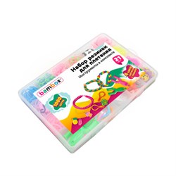 Набор резинок для плетения украшений 1 000 шт., 21 цвет, бокс, бусины, BAMBOX (БАМБОКС), 665978 - фото 16092150