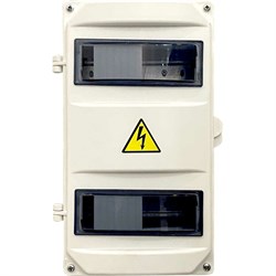 Распределительный навесной пластиковый корпус KRZMI ЩРН- 16 пл - фото 16124242