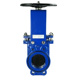 Ножевая чугунная межфланцевая двухсторонняя шиберная задвижка DN.ru D040-03158 - фото 16141847