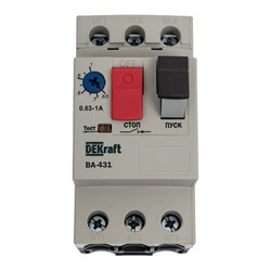 Автоматический выключатель защиты двигателя DEKraft ВА431 - фото 16170490