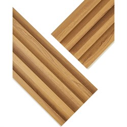 Реечные панели LAKO ПВХ Дуб натур 1000x160x23мм, 1,6м2 - фото 16177196