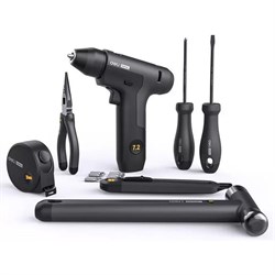 Набор ручного инструмента и шуруповерт Deli Home Series Black HT0208 - фото 16180099